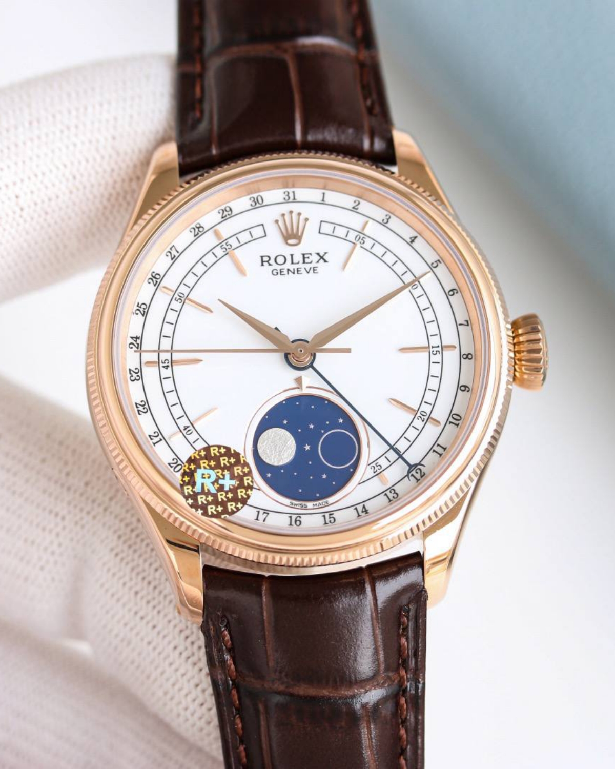 Rolex Cellini Rose Gold Moonphase Replica Watch