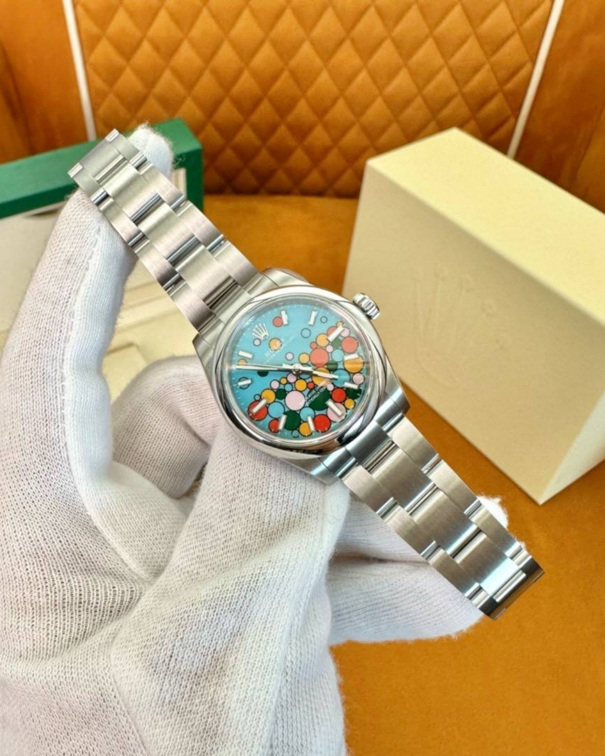 Rolex Celebration Turquoise 36mm Watch Superclone
