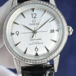 Omega Railmaster Diamond Set Silver Dial Replica