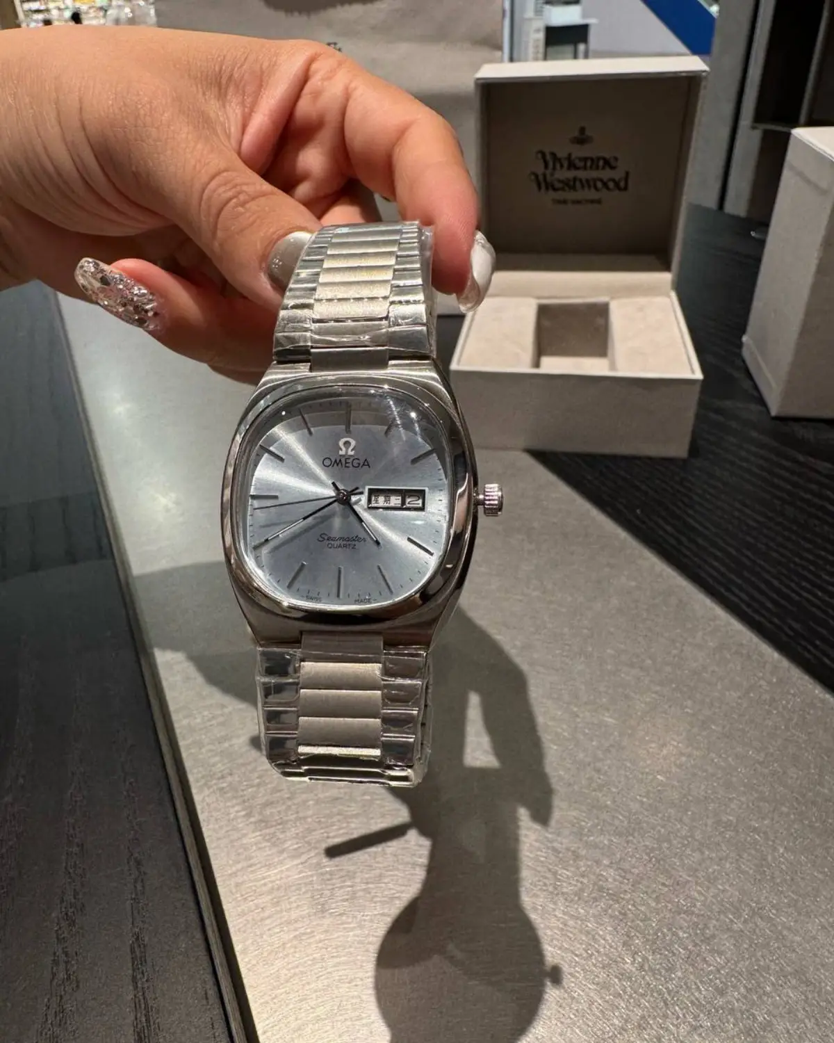 Omega Seamaster TV Case Quartz Replica Watch