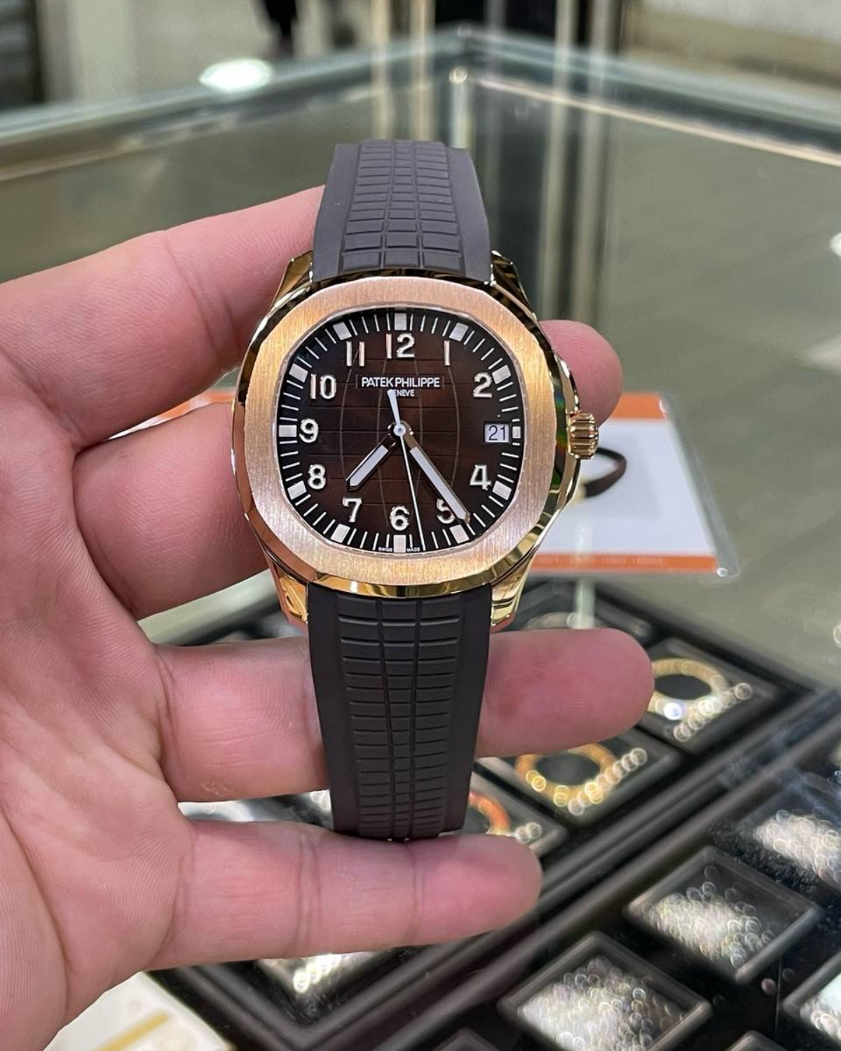 Patek Philippe Calatrava 6007G Replica Watch with Black Carbon Dial